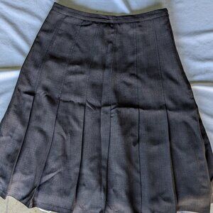 Grey Pleated Skirt